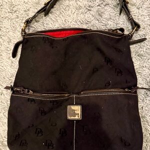 Dooney & Bourke Black Monogram Shoulder Bag